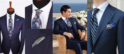 tie and pocket square combo for navy suit